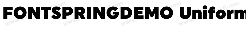 FONTSPRINGDEMO UniformPr字体转换